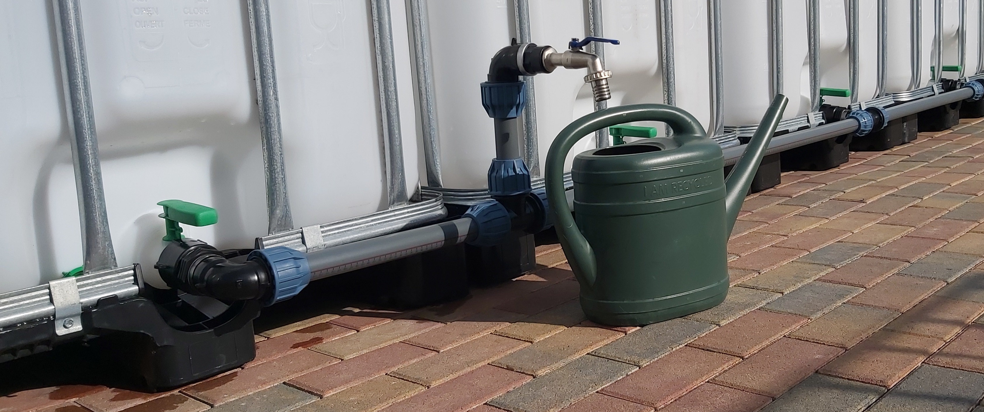 (Bild für) Verbindungsset für 4 IBC Tanks 40 mm + Schwanenhals